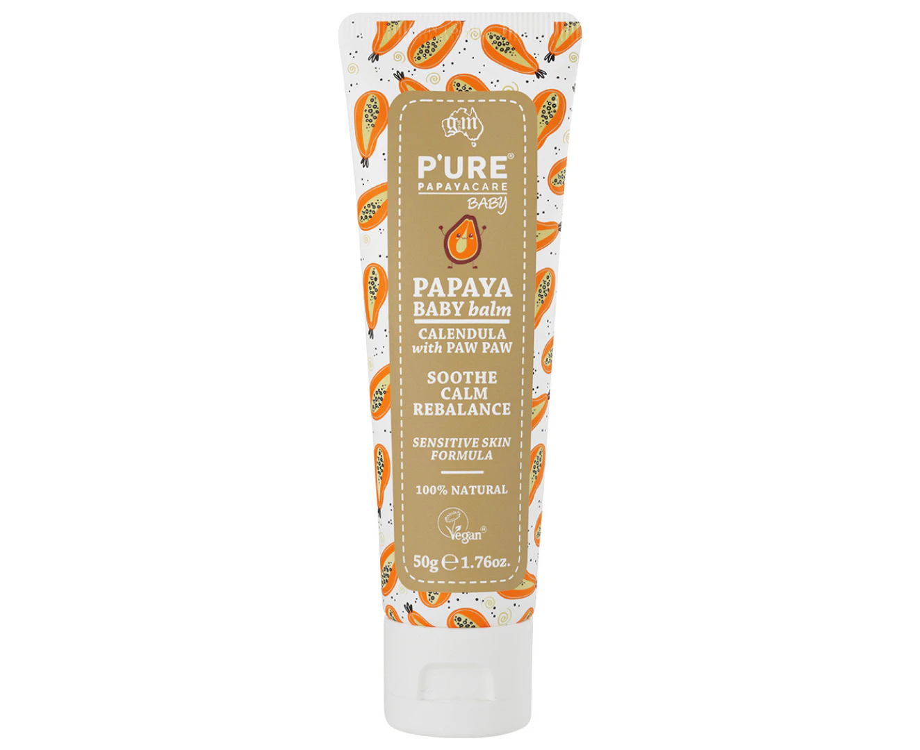 P'URE Papayacare Baby Papaya Baby Balm (Calendula with Paw Paw) 50g