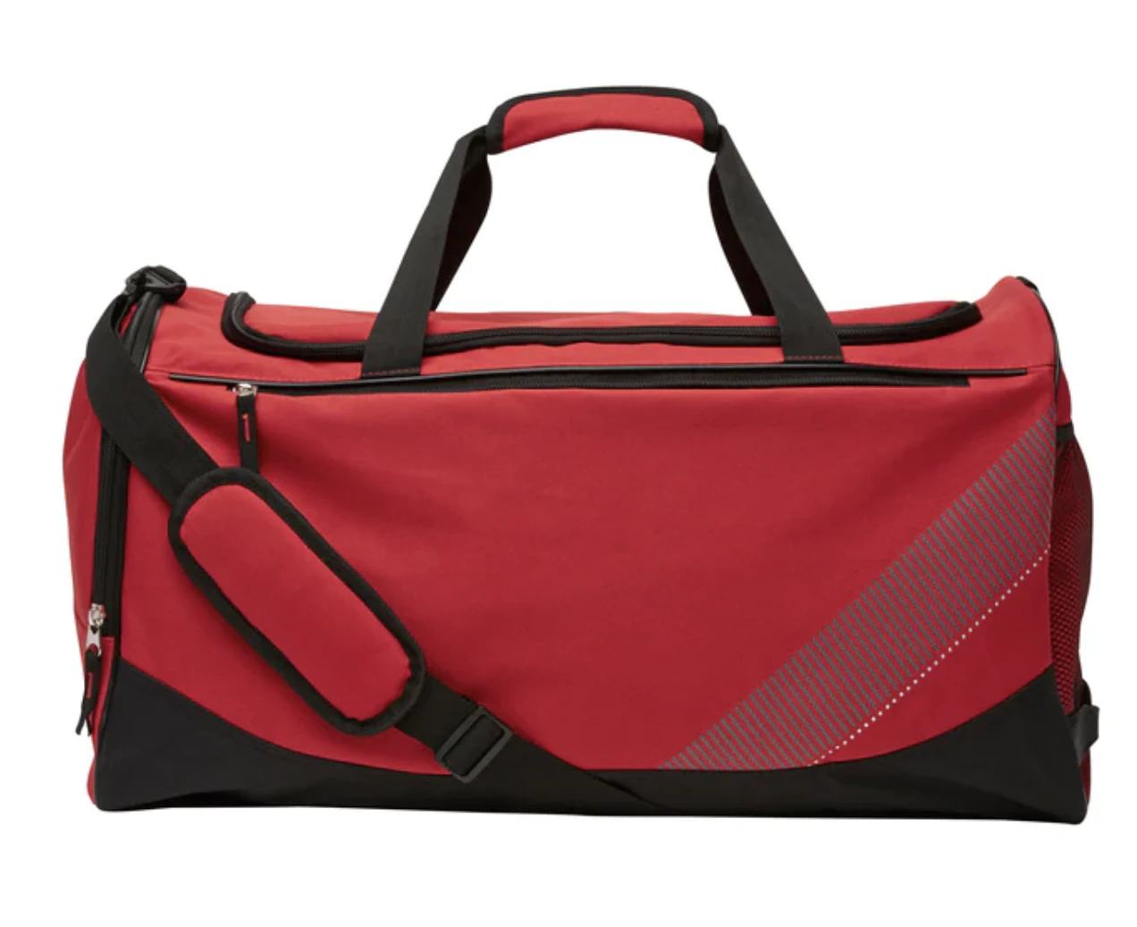 Large Foldable Sports Gym Duffle Bag Waterproof Travel Duffel Bag - Red