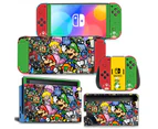 Nintendo Switch OLED Skin Sticker Kawaii Cartoon Vinyl Decal Protective Film for NS Console & Joy-Con Controller & Dock - TN-NSOLED-0196