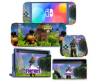 Nintendo Switch OLED Skin Sticker Kawaii Cartoon Vinyl Decal Protective Film for NS Console & Joy-Con Controller & Dock - TN-NSOLED-0334