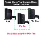 PS4 PRO Skin Vinyl Decal Cover for Sony Playstation Game Console + PS4 Controllers Sticker - TN-PS4Pro-0339