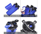 2 In 1 Multifunctional Portable Dog Food Water Bottle With Foldable Bowl - Blue Single Bottle