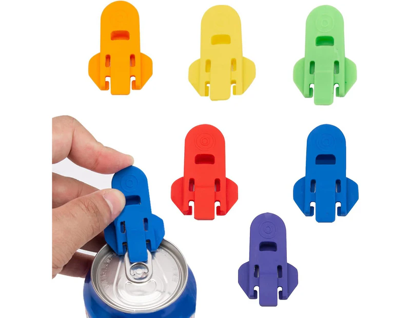 Can Opener Mixed Colours Manual Easy Opener For Coke Beer Soda Beverage Safety Ring Pull Can Openers(6 Pcs, Multicolor)