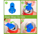 Can Opener Mixed Colours Manual Easy Opener For Coke Beer Soda Beverage Safety Ring Pull Can Openers(6 Pcs, Multicolor)