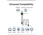 Premium 3.5mm TRS to Dual 6.35mm (6.5mm) TS Mono Stereo Audio Splitter Combine Cable Cord For Sound Mixer Amplifier Speaker - 5M