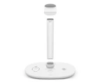 4 in 1 Wireless Charger Station Headphone Stand for iPhone Watch Airpods--White