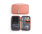 Portable Travel Wallet Bag Organizer Passport Holder Pink