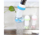 360 Rotation Kitchen Sink Faucet Extender Spouts Sprayers Shower Tap Water Purifier Nozzle Purifier Bubbler 3pcs-green