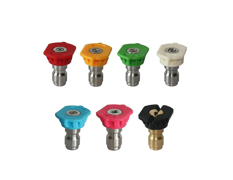 Pressure Washer Spray Nozzle Tips  Multiple Degrees 1/4 Quick Connection Design For Pressure Washer(1set, Multicolor)