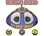 SKI TUBE  WAVE DUO  1 - 2 Person / Rider Large 81 Inch - 206cm Biscuit QUALITY - Multi