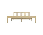 Oikiture Bed Frame Double Size Wooden Timber Bed Frame Wood Headboard