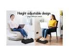 STARRY EUCALYPT Foot Rest Stool Foot Pad Foam Cushion Adjustable Office Pillow Under Desk Black