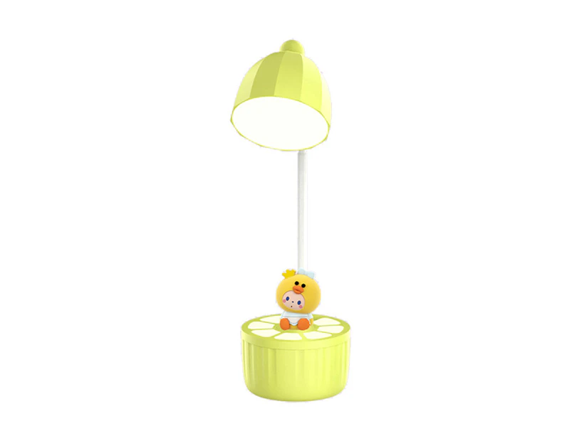 USB Cute LED Desk Lamp Kids Bedside Table Reading Study Night Light--Yellow