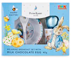 2 x Peter Rabbit Melamine Breakfast Set w/ Milk Chocolate Egg 40g