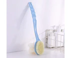 Shower Body Brush With Bristles And Loofah1pcsblue