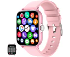 Smart Watch(Call Receive/Dial), Full Touch Screen SmartWatch for Android and iOS Phones Compatible with Heart Rate,Sleep,Blood Oxygen,Step Counter