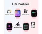 Smart Watch(Call Receive/Dial), Full Touch Screen SmartWatch for Android and iOS Phones Compatible with Heart Rate,Sleep,Blood Oxygen,Step Counter