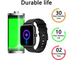 Smart Watch(Call Receive/Dial), Full Touch Screen SmartWatch for Android and iOS Phones Compatible with Heart Rate,Sleep,Blood Oxygen,Step Counter