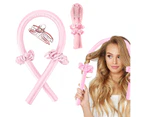 Heatless Curling Rod Headband,  No Heat Curlers Hair Rollers to Sleep in Curl Ribbon with Scrunchies Hair Clips