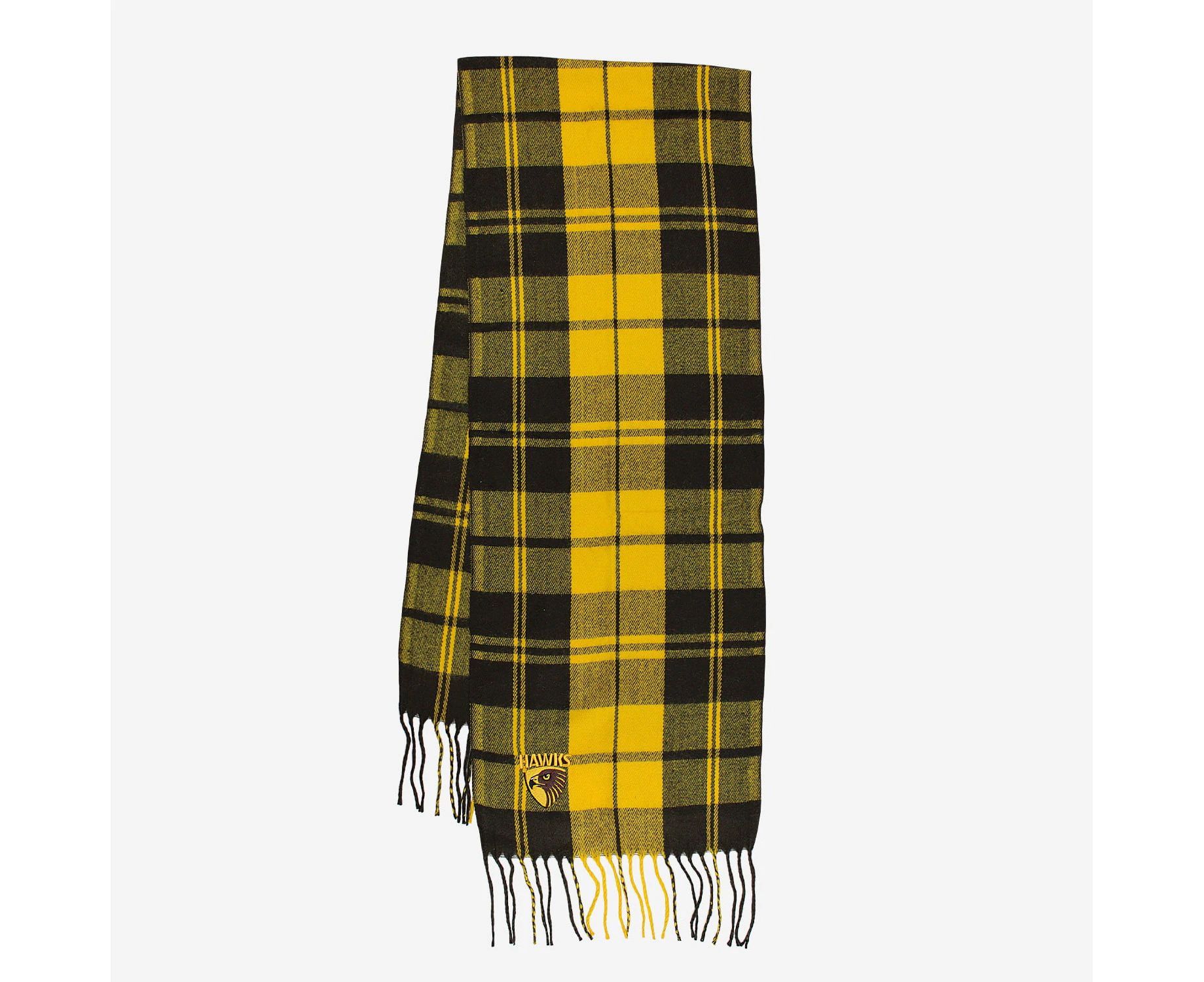 Hawthorn Hawks AFL Tartan Classy Scarf Warm Winter Neckwear