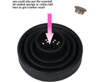 Universal Collapsible Hair Dryer Diffuser Suitable For Hair Dryer Nozzles From"1.5 To 1.9" In (1pcs-black)