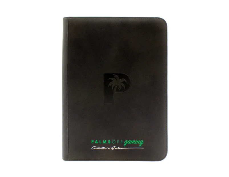 Palms Off Gaming - 9 Pocket Zip Trading Card Binder (Black)