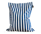 AquaBags XL Bean Bag Pool Chair Cushion - Outdoor - Water Resistant - 140x180cm - Blue Stripes