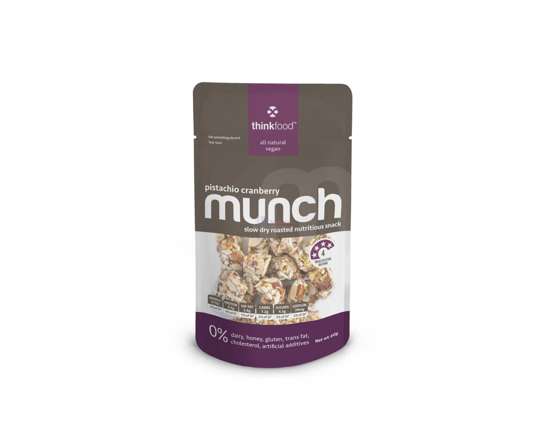 Munchme Pistachio Cranberry 60g x 12