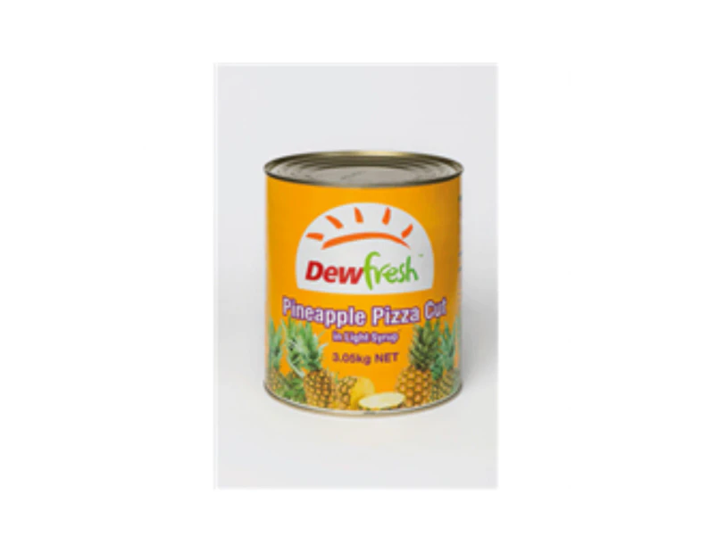 Dewfresh Pineapple Pizza Cut In Light Syrup 3.03 Kg Can