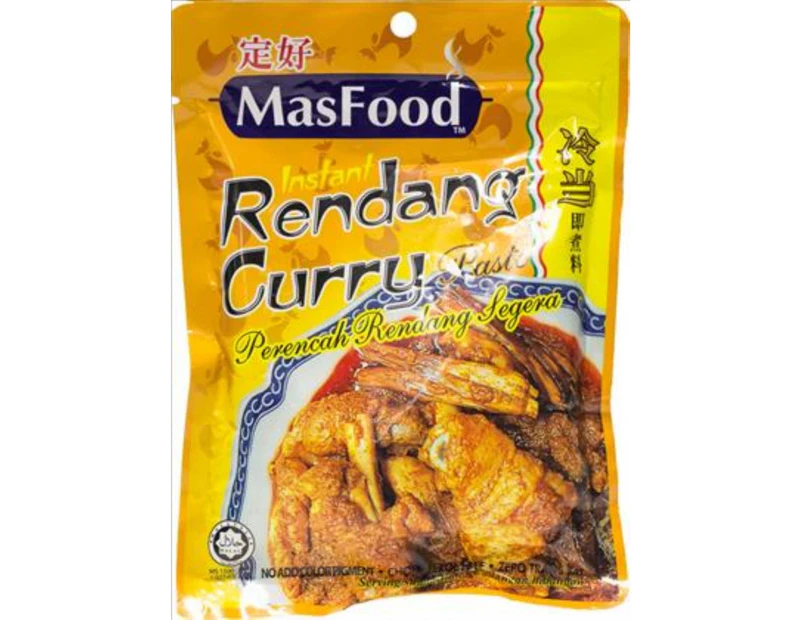 Masfood Paste Curry Rendang 200 Gr Packet