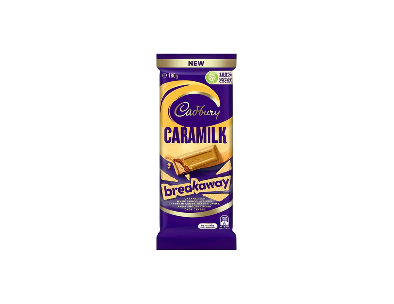 Cadbury Dairy Milk Caramilk Breakaway Block 180g x 13