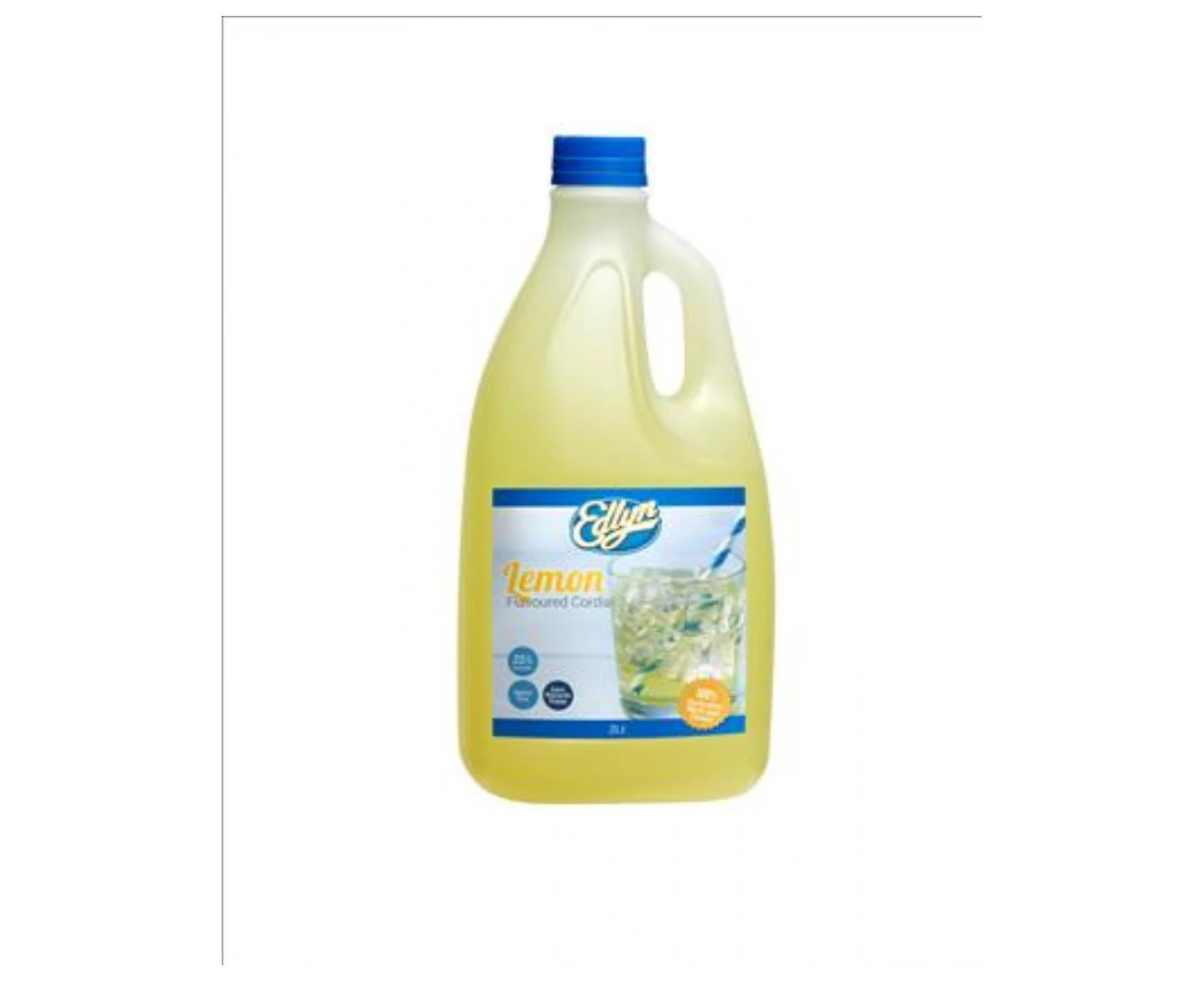 Edlyn Cordial Lemon 2 Lt Bottle