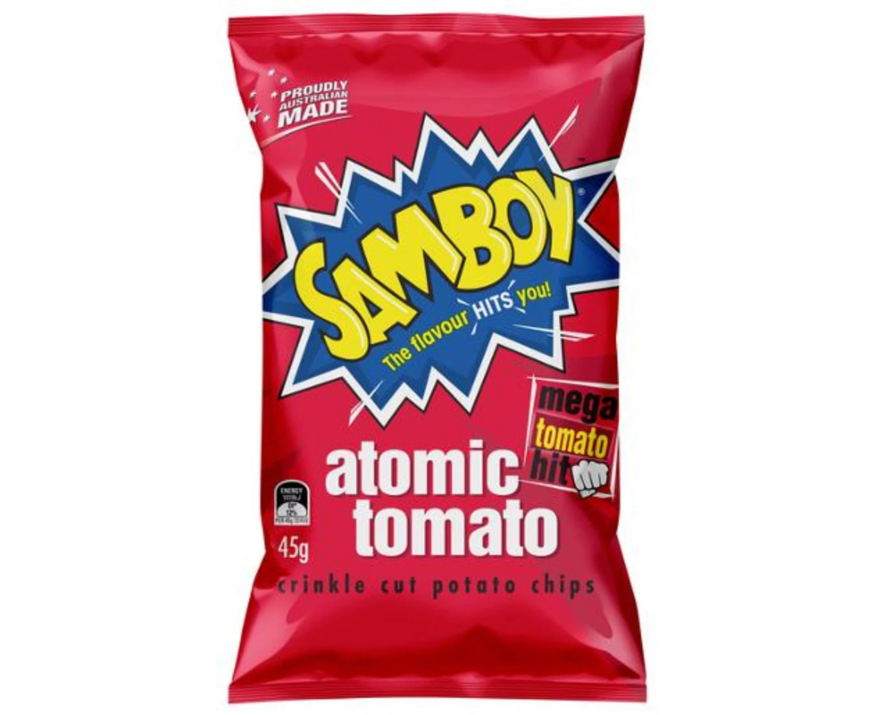 Samboy Tomato Potato Chips 45gm x 18