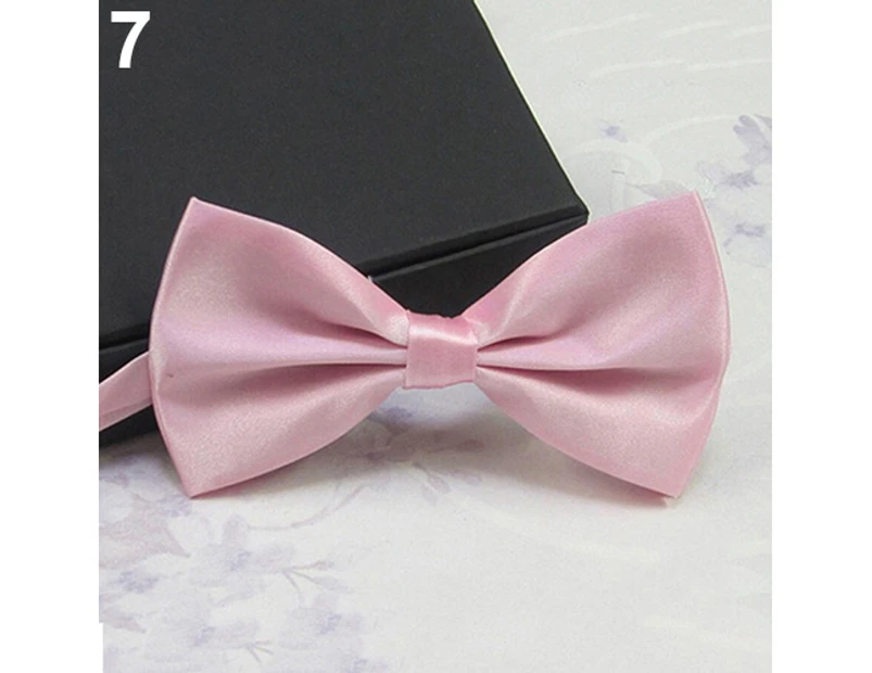 Fashion Men Adjustable Formal Party Wedding Business Tuxedo Bowtie Bow Tie - Pink