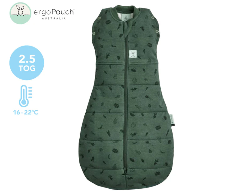 ergoPouch 2.5 Tog Cocoon Swaddle Bag - Veggie Patch