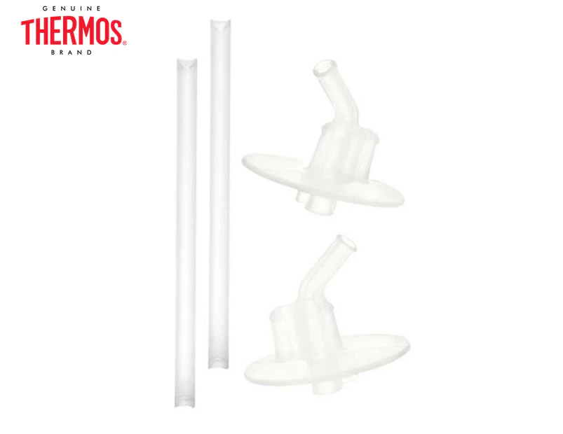 Thermos 4-Piece Funtainer Replacement Mouthpiece & Straws Set