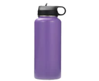 Stainless Steel Water Bottle - Vacuum Insulated Metal Thermos Flask Keeps warm purple