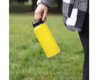 Stainless Steel Water Bottle - Vacuum Insulated Metal Thermos Flask Keeps warm yellow