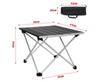 Roll Up Camping Table Folding Portable Outdoor Aluminium Tables Picnic BBQ Desk