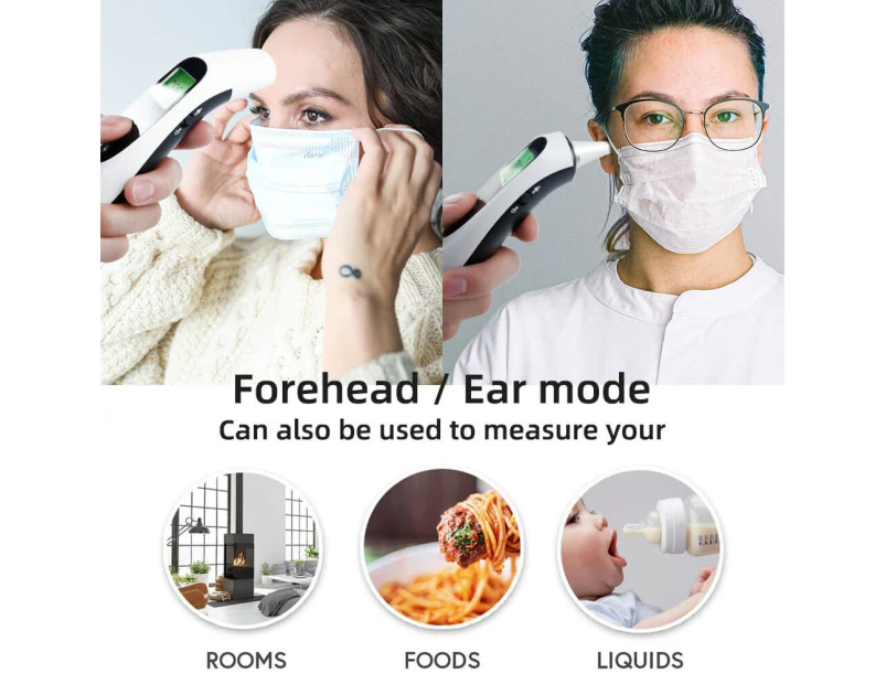 Ozismart Digital Forehead and Ear Thermometer Non-Contact for Kids, Baby, Parents Infrared
