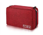 Toiletry Bag With Hanging Hook Water-resistant Travel Cosmetic Bag Red