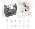Travel Toiletry Bag Cosmetic Organizer Waterproof Clothes Wash Bag Grey