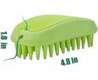Pet Silicone Shampoo Brush For Long & Short Hair Medium Large Pets Dogs Cats, Anti-skid Rubber Dog Cat Pet Mouse Grooming Shower Bath Brush Massage Co