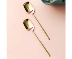 Coffee Spoons,Small Spoons, 6 Pcs Teaspoons, Dessert Spoon, Ice Cream Spoon, Stirring Spoon, 5.6 Inches Stainless Steel Small Coffee Spoons,Golden