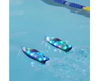 Kids RC Boats with LED Light 2.4GHz 15KM/H Speed Racing Remote Control Ship