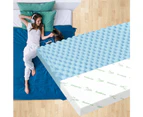 S.E. Memory Foam Topper Airflow Zone Bed Mattress Cool Gel Bamboo Cover 8cm