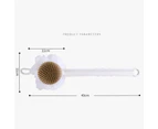 Scrubber For Shower, Bath Sponge Shower Body Brush With Bristles And Loofah, Back Brush Long Handle For Shower Exfoliating Body Brush For Men And Wome