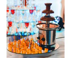 Total Chef 3 Tier Chocolate Fountain, Huge 1.5 lbs (680 g) Capacity, Adjustable Temperature Electric Chocolate Fondue Machine, Easy to Assemble.