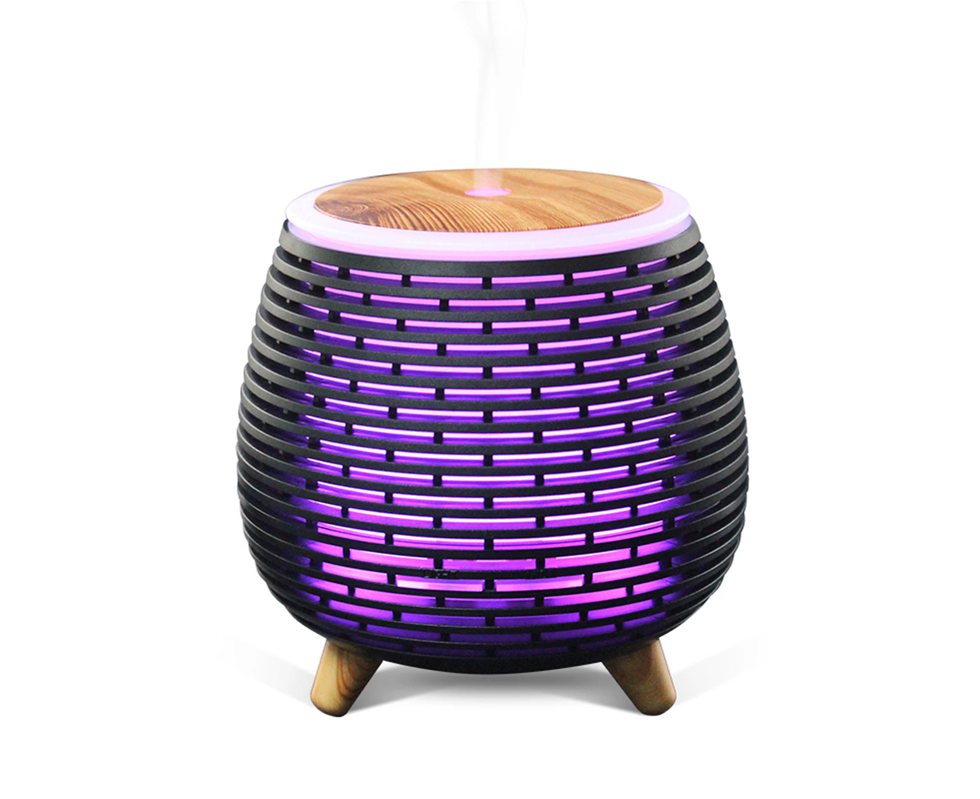 TODO 100Ml Humidifier Aromatherapy Diffuser 7 Colour Led Ultrasonic Mist - Black