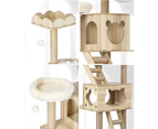 Alopet Cat Tree Scratching Post Scratcher Tower Wood Condo House Bed Large 190CM - Beige